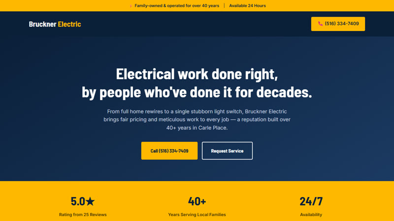 Bruckner Electric website